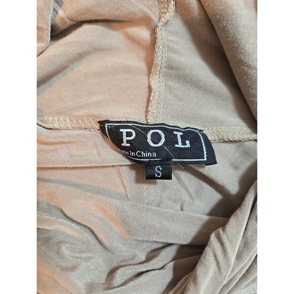 Pol lightweight women's poncho style top funnel neck layering oversized size S - Picture 4 of 16